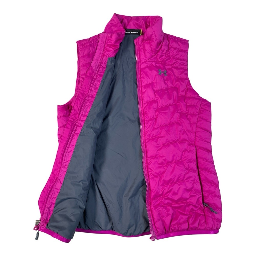 Under Armour Storm2 Vest Womens XS Purple Quilted Puffer Lightweight Outdoor